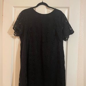 Ann Taylor Black Lace Dress